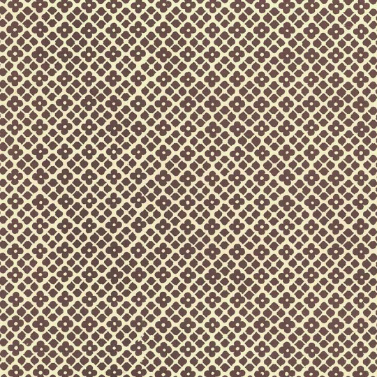 Brown Floral and Cube Print Italian Paper ~ Carta Varese Italy